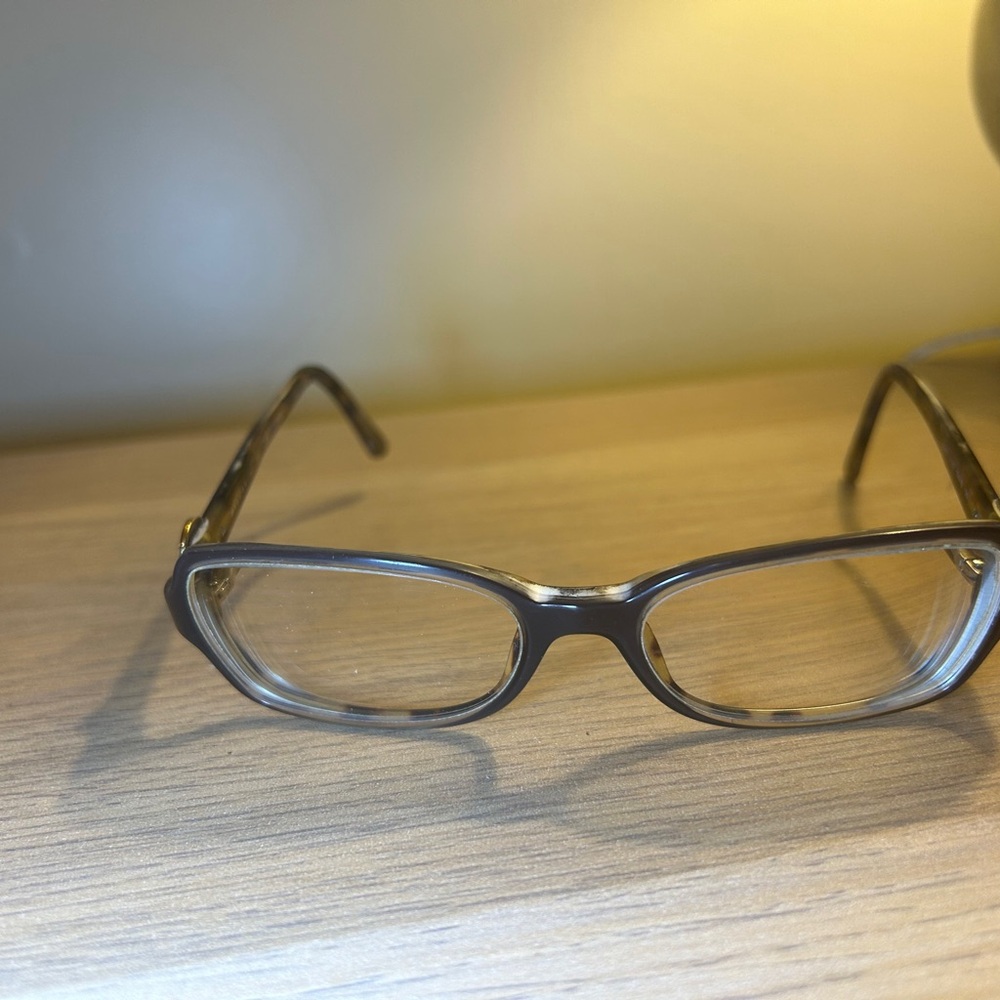 Bulgari Black Rectangular Glasses - image 1